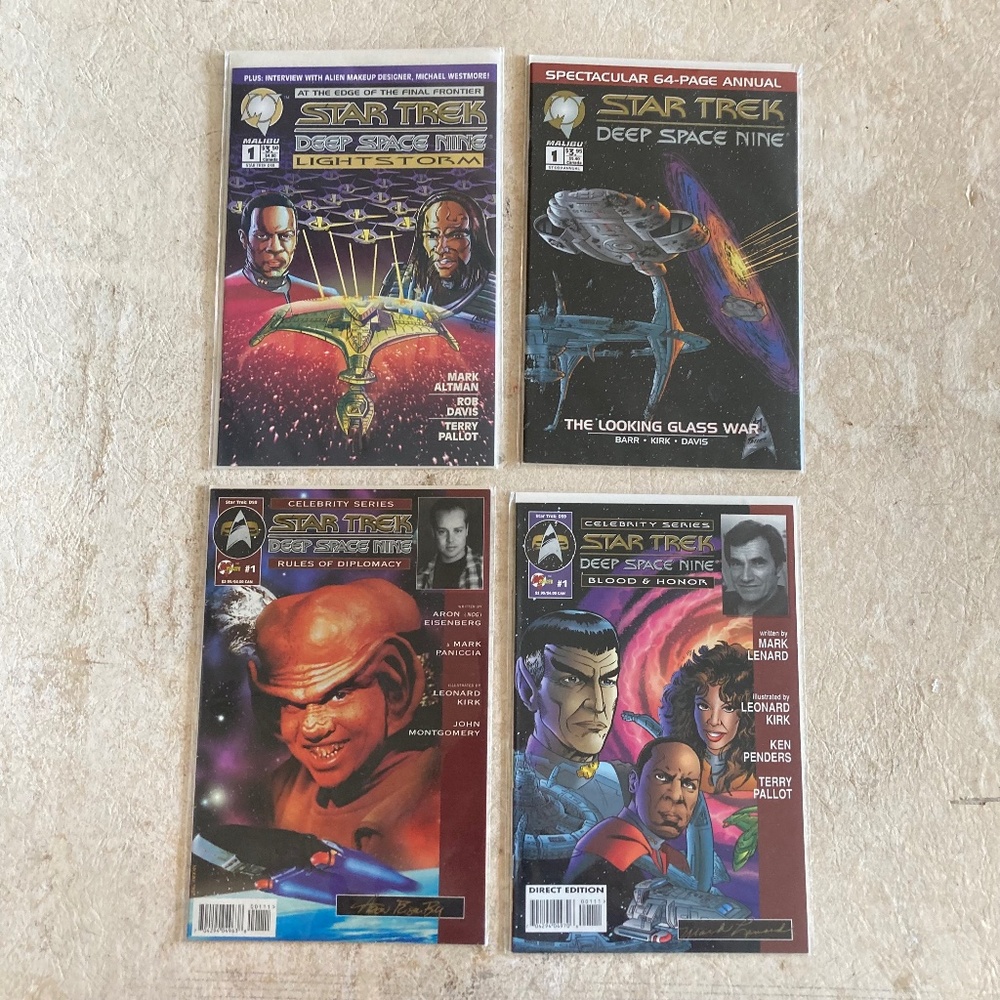 Four Malibu Star Trek Comics New